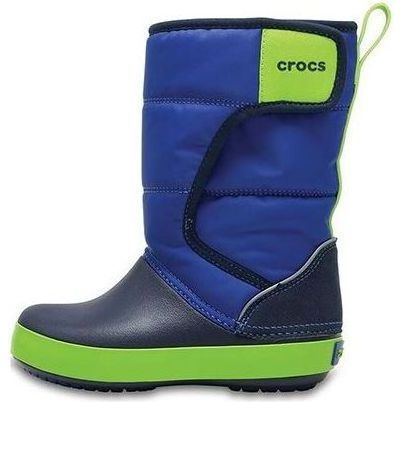 (GS) Crocs LodgePoint Snow Boots 'Royal Blue' 204660-4HD