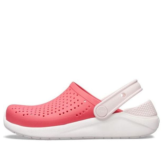 (GS) Crocs LiteRide Clogs 'White Pink' 205964-6EW