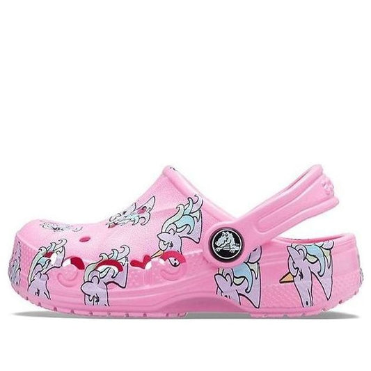 (GS) Crocs Baya Seasonal Printed Clogs 'Pink White' 206180-669
