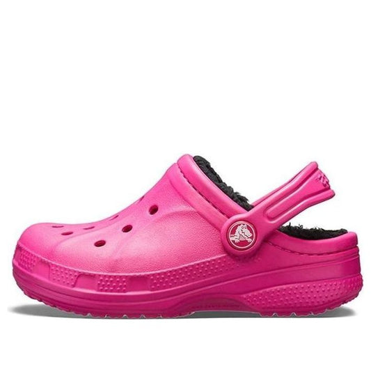 (GS) Crocs Ralen Lined Clogs 'Candy Pink Black' 16245-6X1